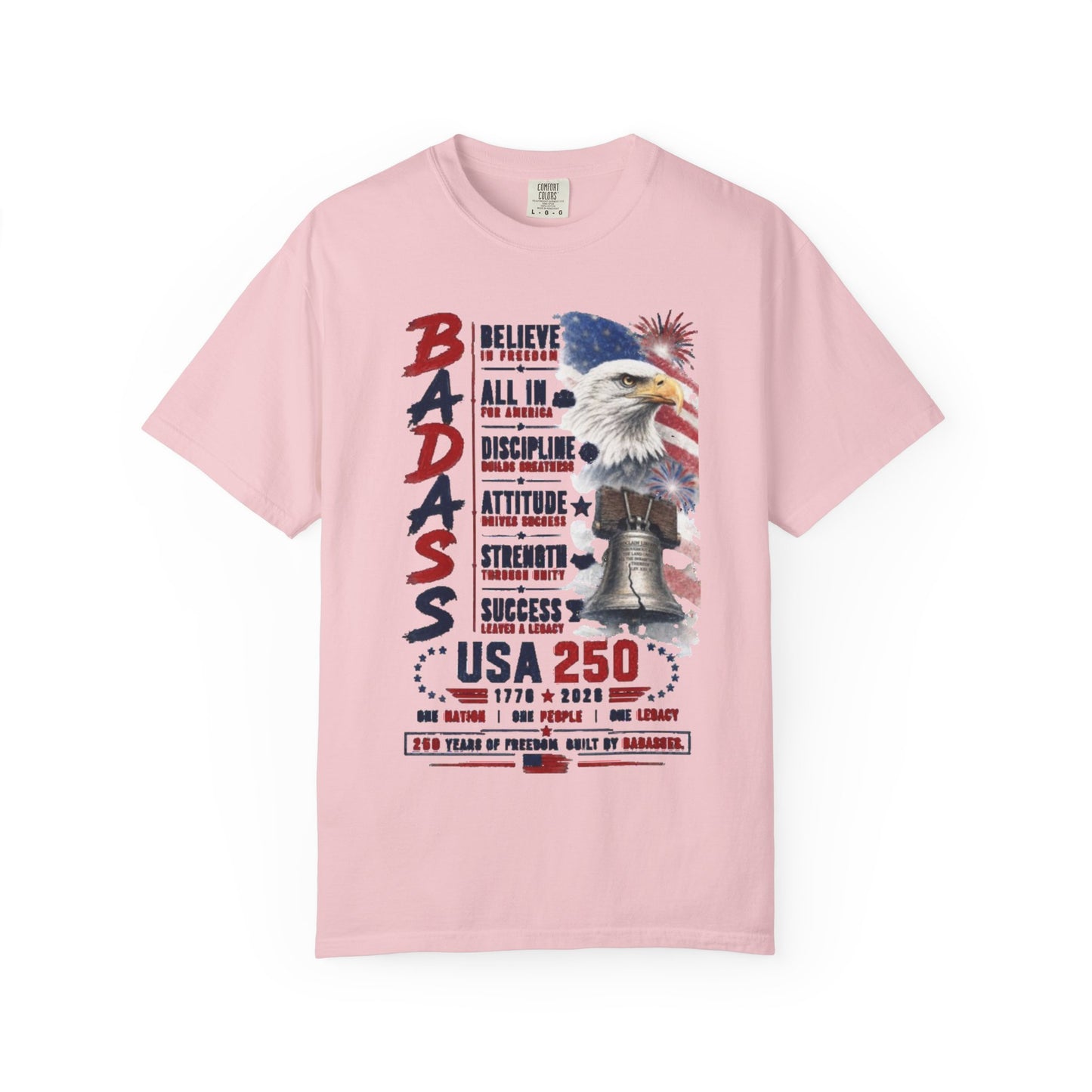Badass USA 250 Patriotic Eagle T-Shirt — Tribute 250 years