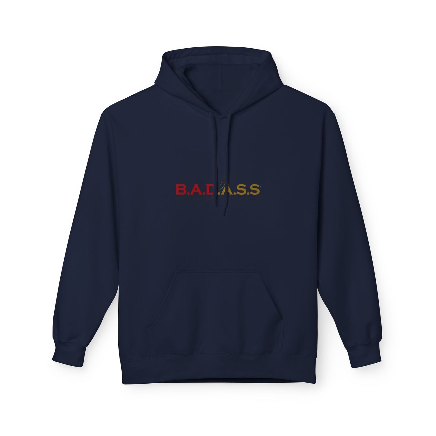 B.A.D.A.S.S. Hoodie - Motivational Arrow Graphic Pullover (Believe Act Discipline Adapt Stay Focused Succeed)