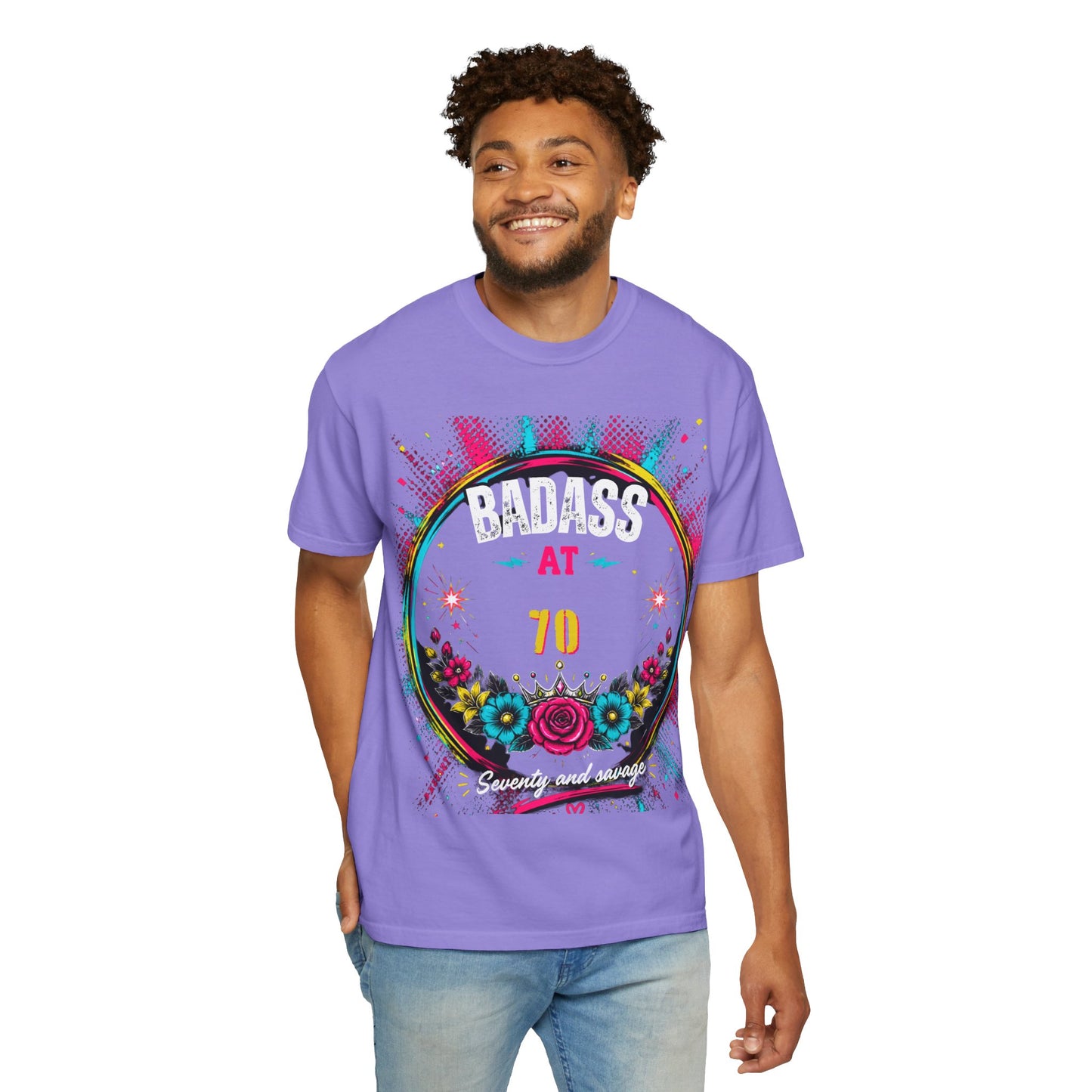 70th Birthday Floral Graphic T-Shirt