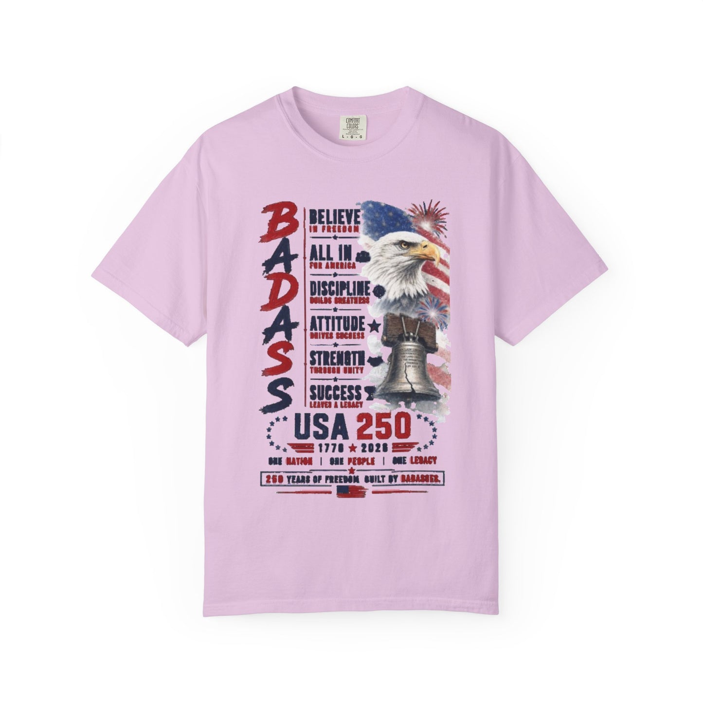 Badass USA 250 Patriotic Eagle T-Shirt — Tribute 250 years