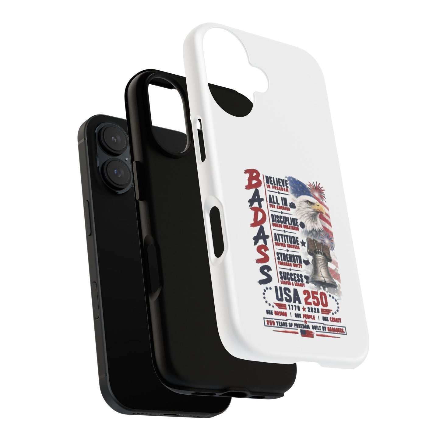 Patriotic Badass USA 250 years Phone Case
