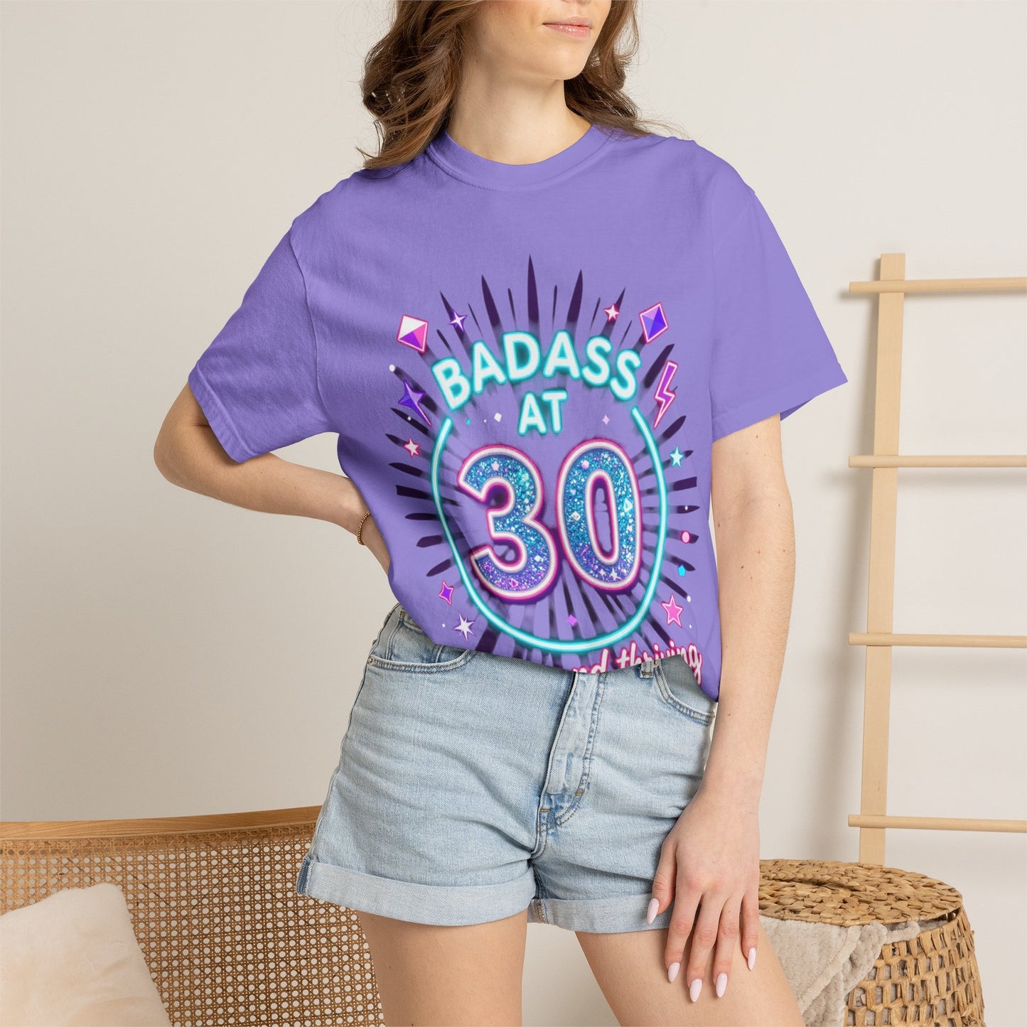 Badass at 30 T-Shirt — Thirty and Thriving Retro Birthday Tee