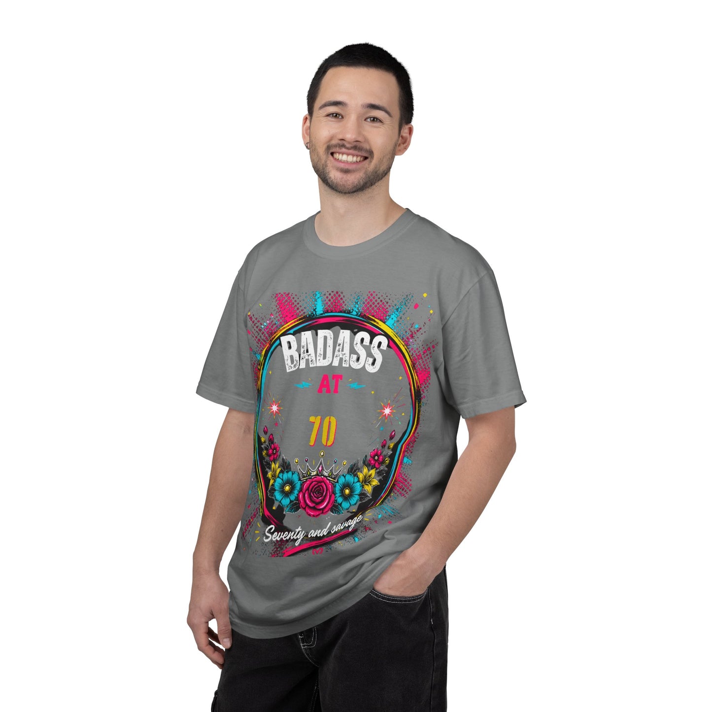 70th Birthday Floral Graphic T-Shirt