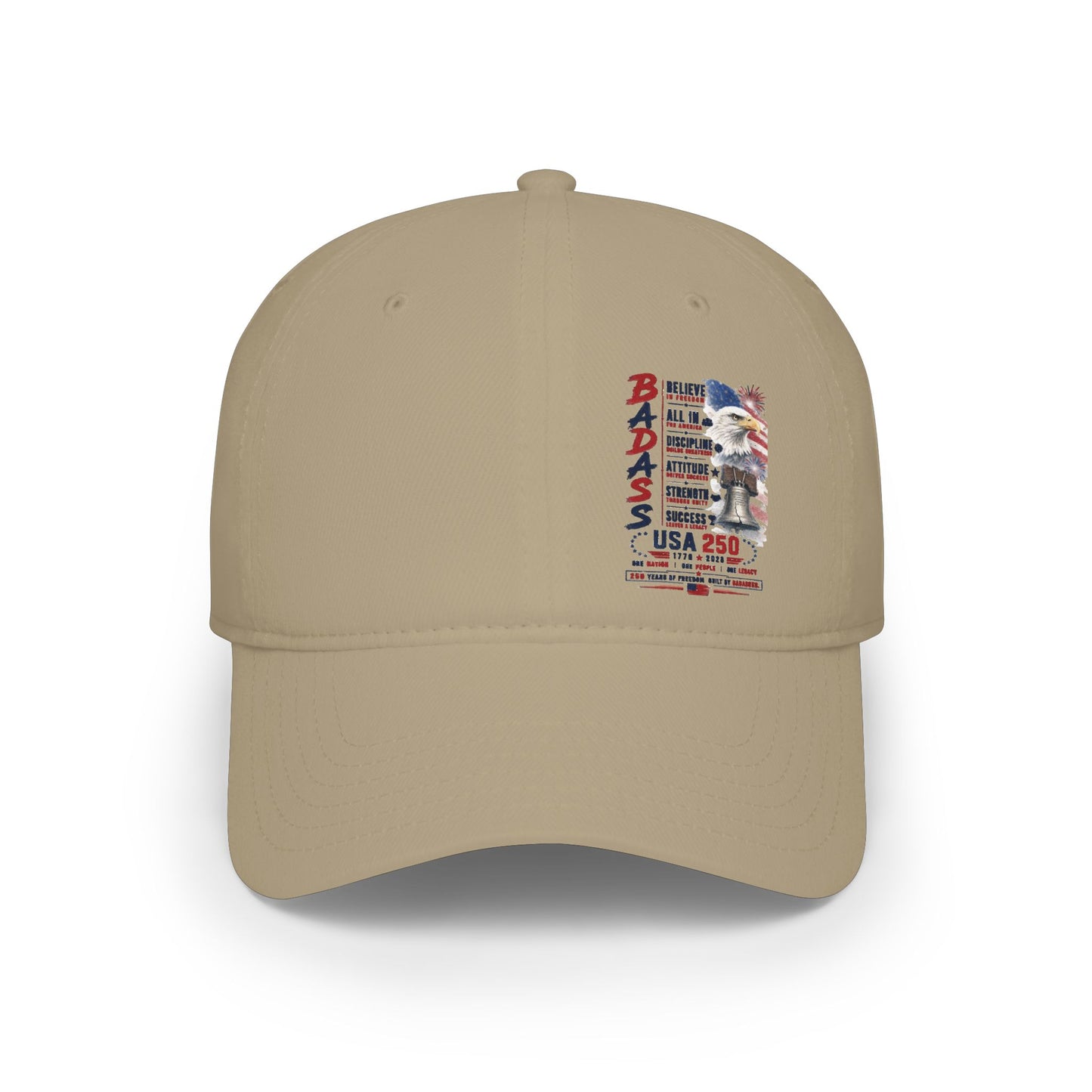 Veteran USA 250 Baseball Cap — 'Badass' Patriotic Memorial Hat
