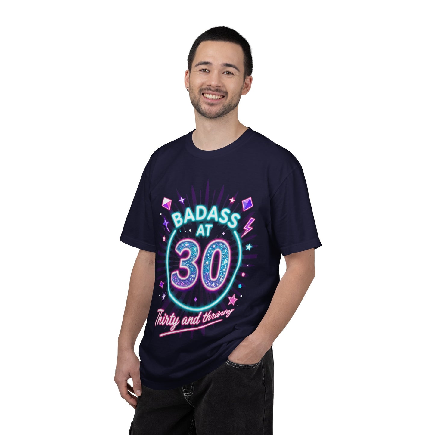 Badass at 30 T-Shirt — Thirty and Thriving Retro Birthday Tee