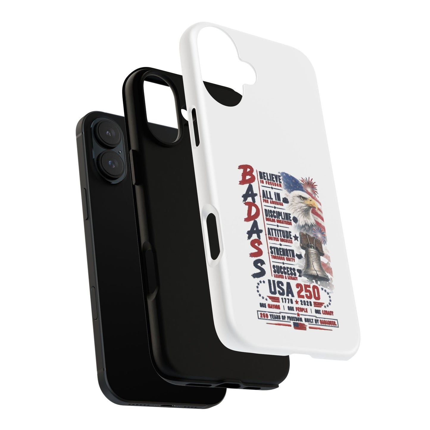 Patriotic Badass USA 250 years Phone Case