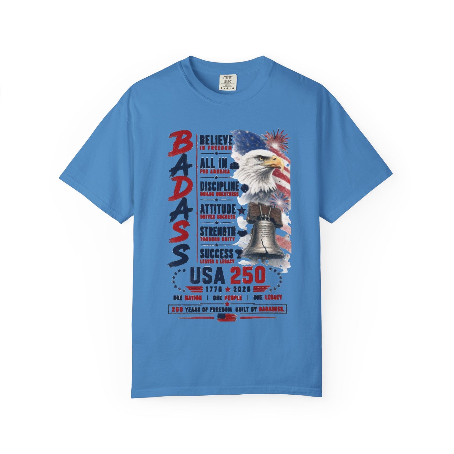 Badass USA 250 Patriotic Eagle T-Shirt — Tribute 250 years