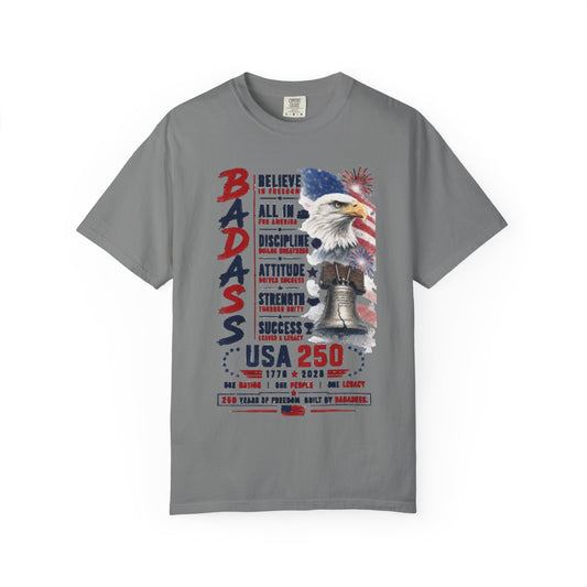 Badass USA 250 Patriotic Eagle T-Shirt — Tribute 250 years