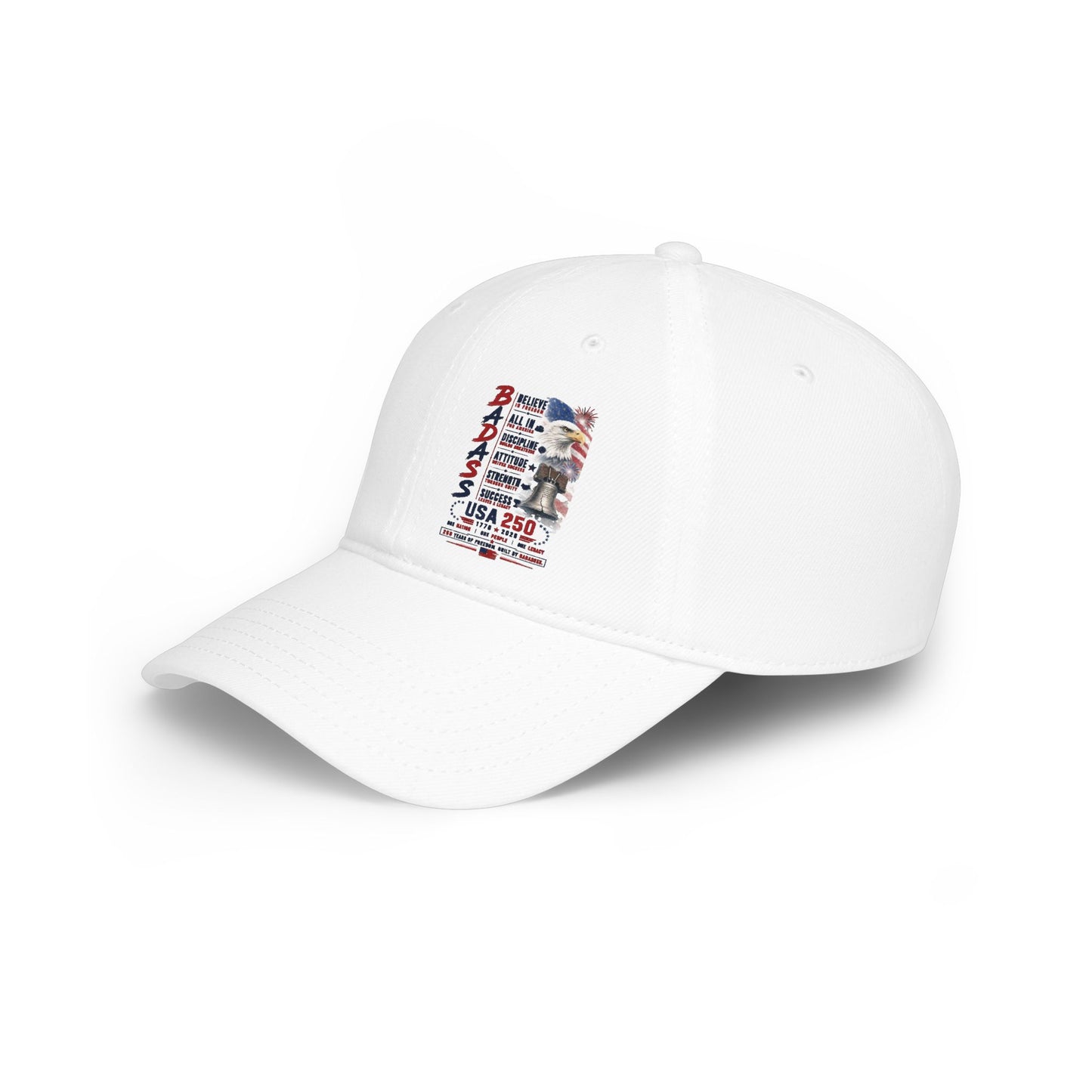 Veteran USA 250 Baseball Cap — 'Badass' Patriotic Memorial Hat