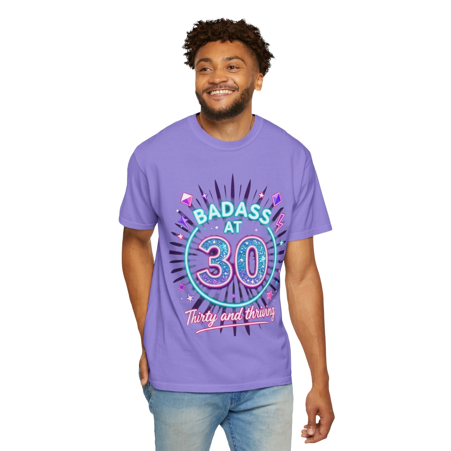 Badass at 30 T-Shirt — Thirty and Thriving Retro Birthday Tee