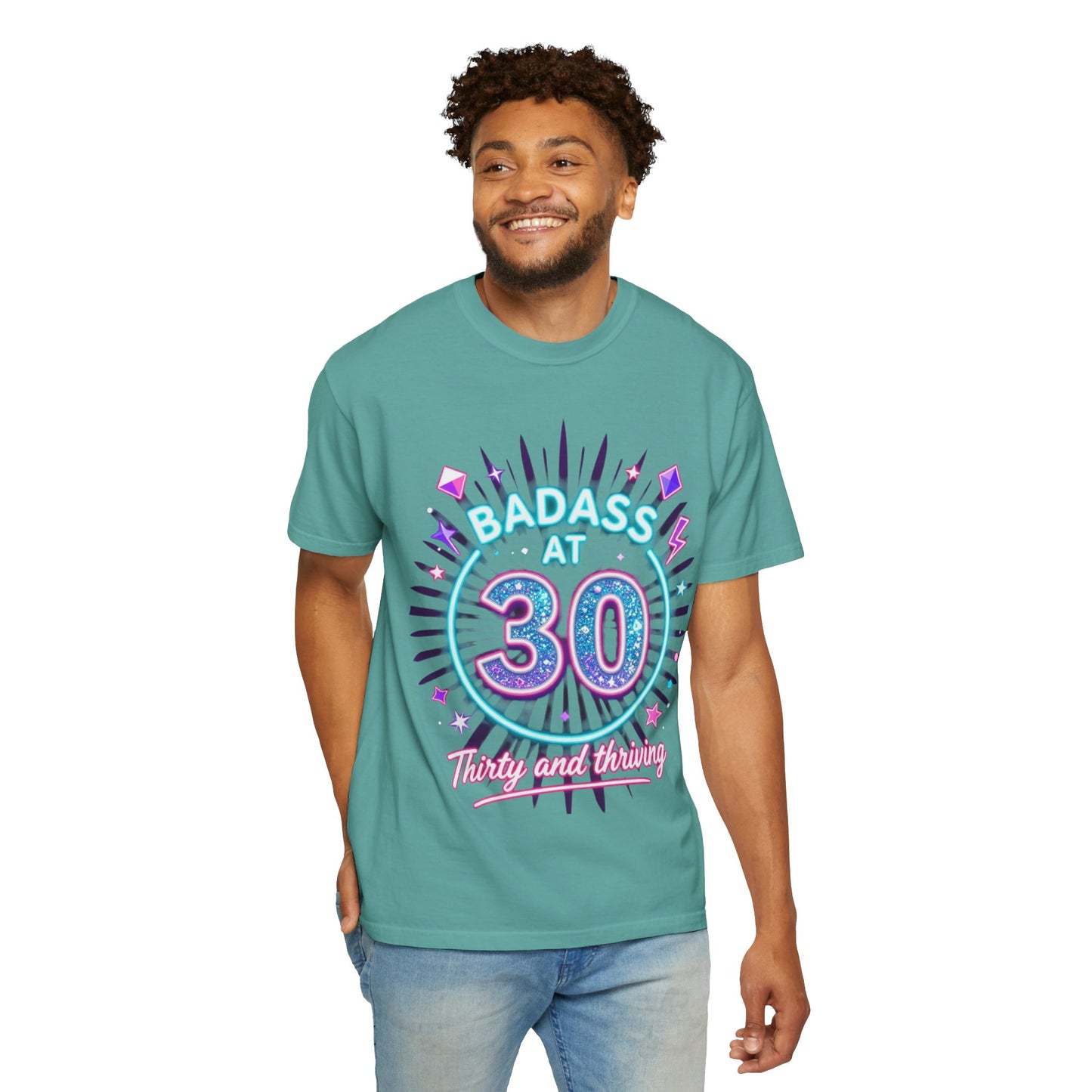 Badass at 30 T-Shirt — Thirty and Thriving Retro Birthday Tee