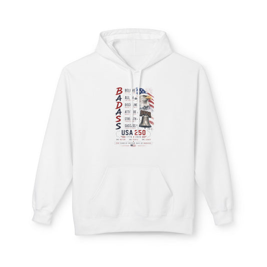 Badass USA Eagle Hoodie — Patriotic American Flag Eagle Graphic