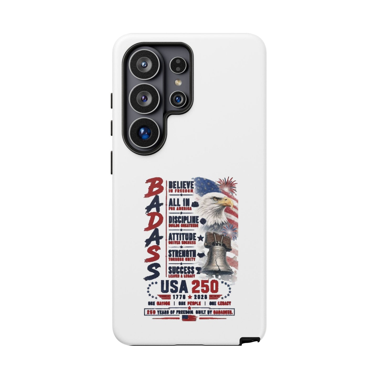 Patriotic Badass USA 250 years Phone Case