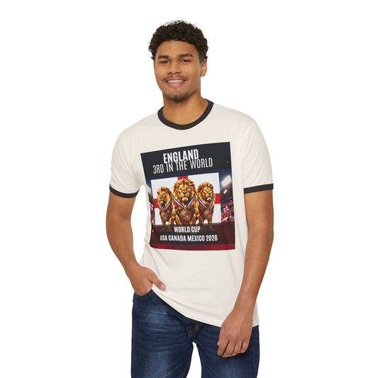 England 3rd in the World World Cup 2026 Ringer T-Shirt