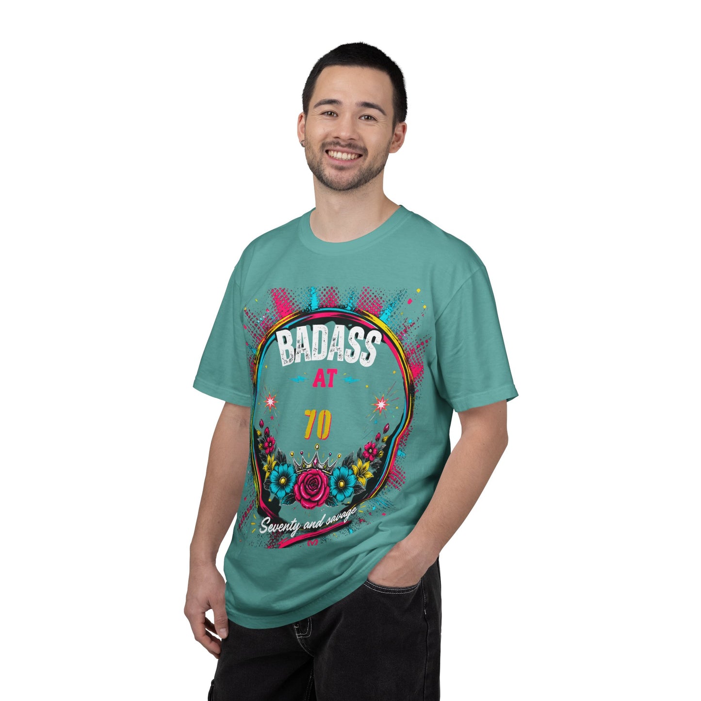 70th Birthday Floral Graphic T-Shirt