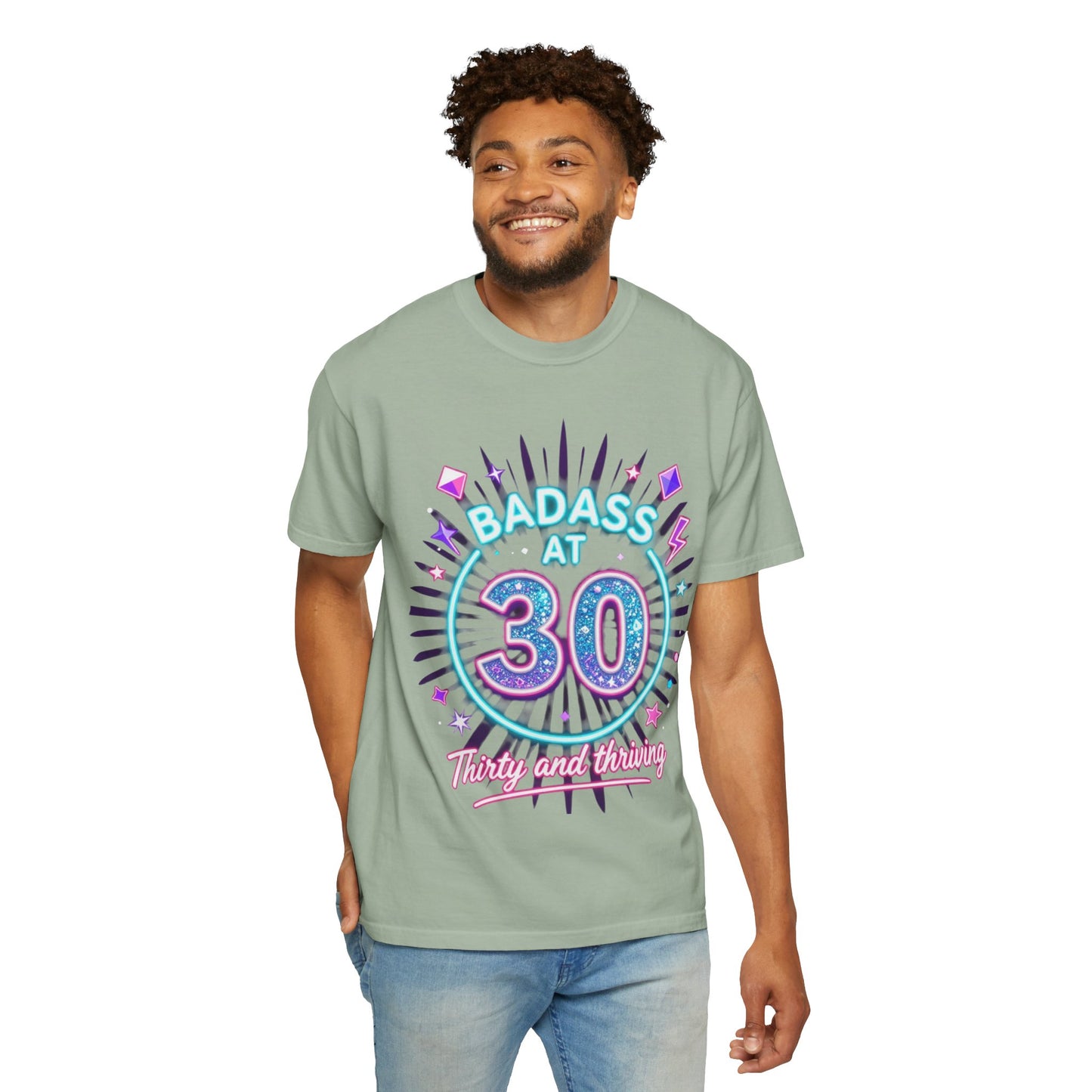 Badass at 30 T-Shirt — Thirty and Thriving Retro Birthday Tee