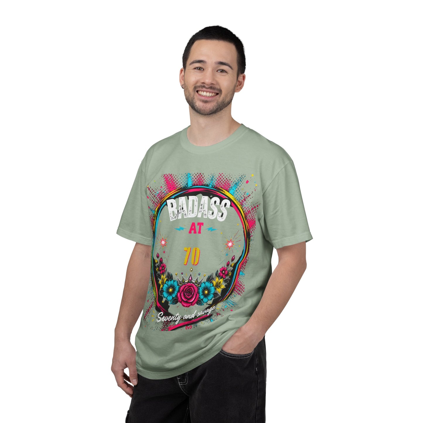70th Birthday Floral Graphic T-Shirt