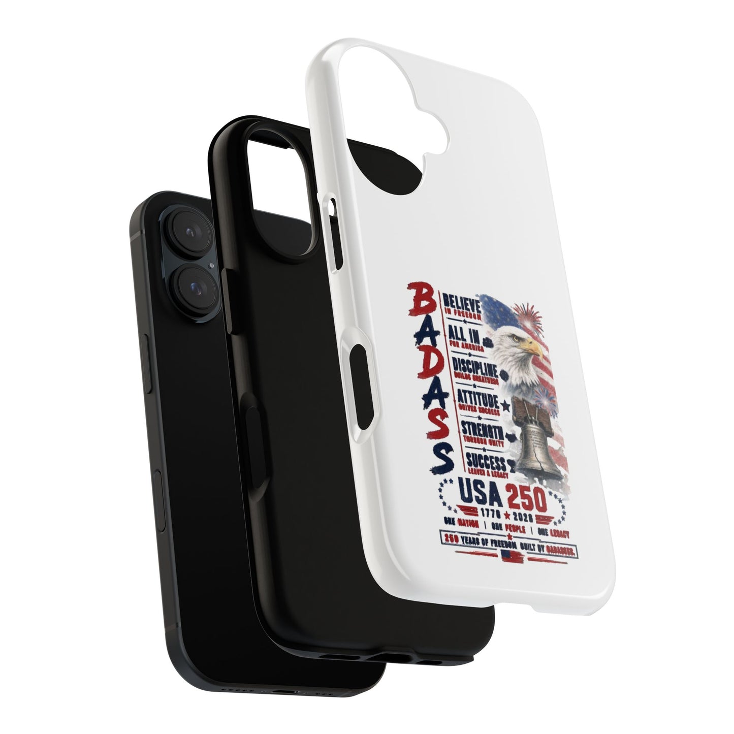Patriotic Badass USA 250 years Phone Case
