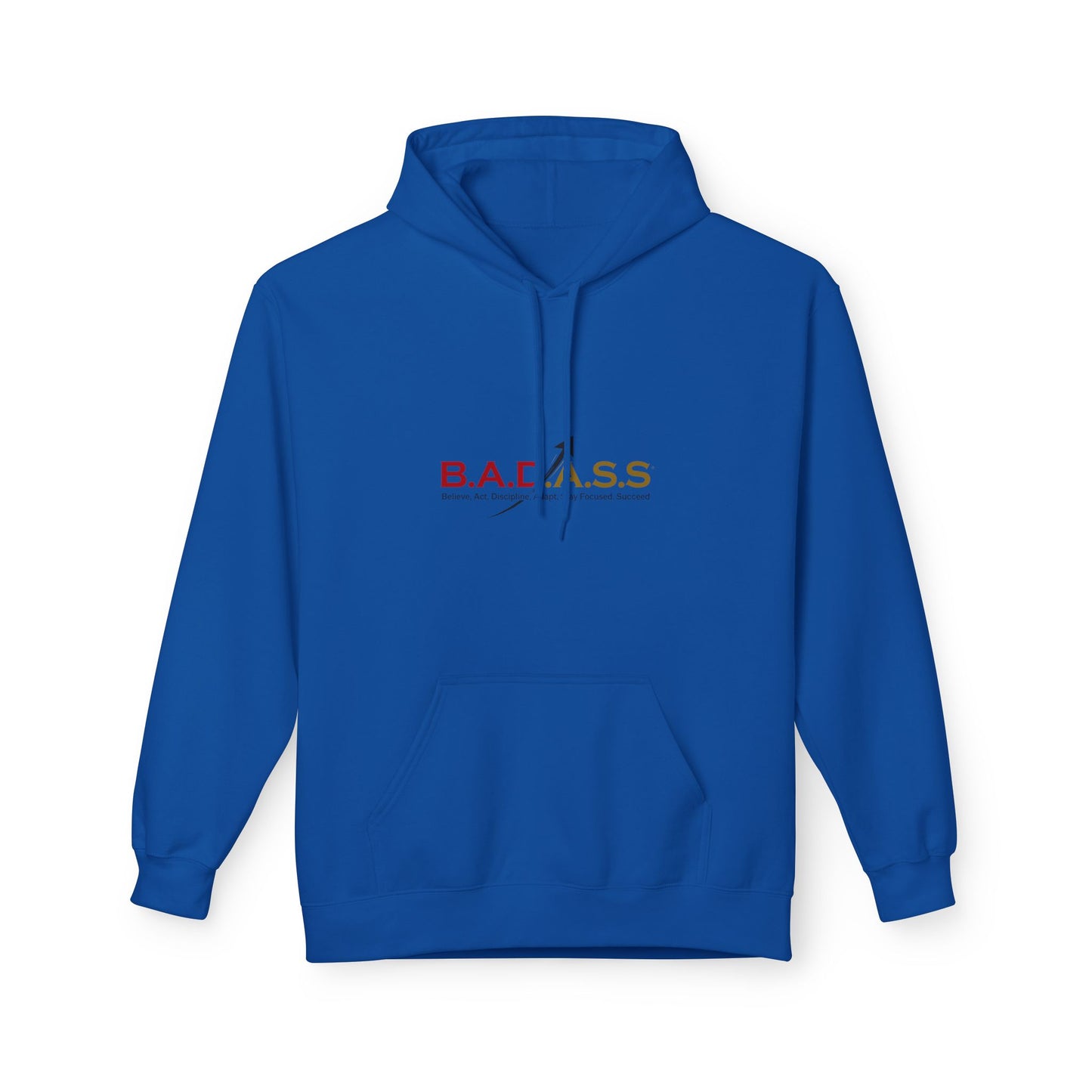 B.A.D.A.S.S. Hoodie - Motivational Arrow Graphic Pullover (Believe Act Discipline Adapt Stay Focused Succeed)