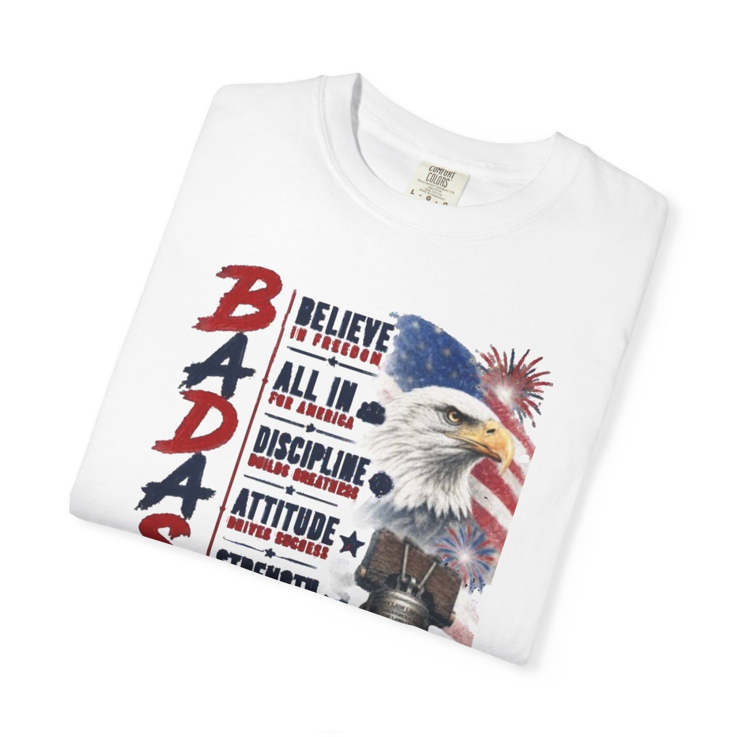 Badass USA 250 Patriotic Eagle T-Shirt — Tribute 250 years