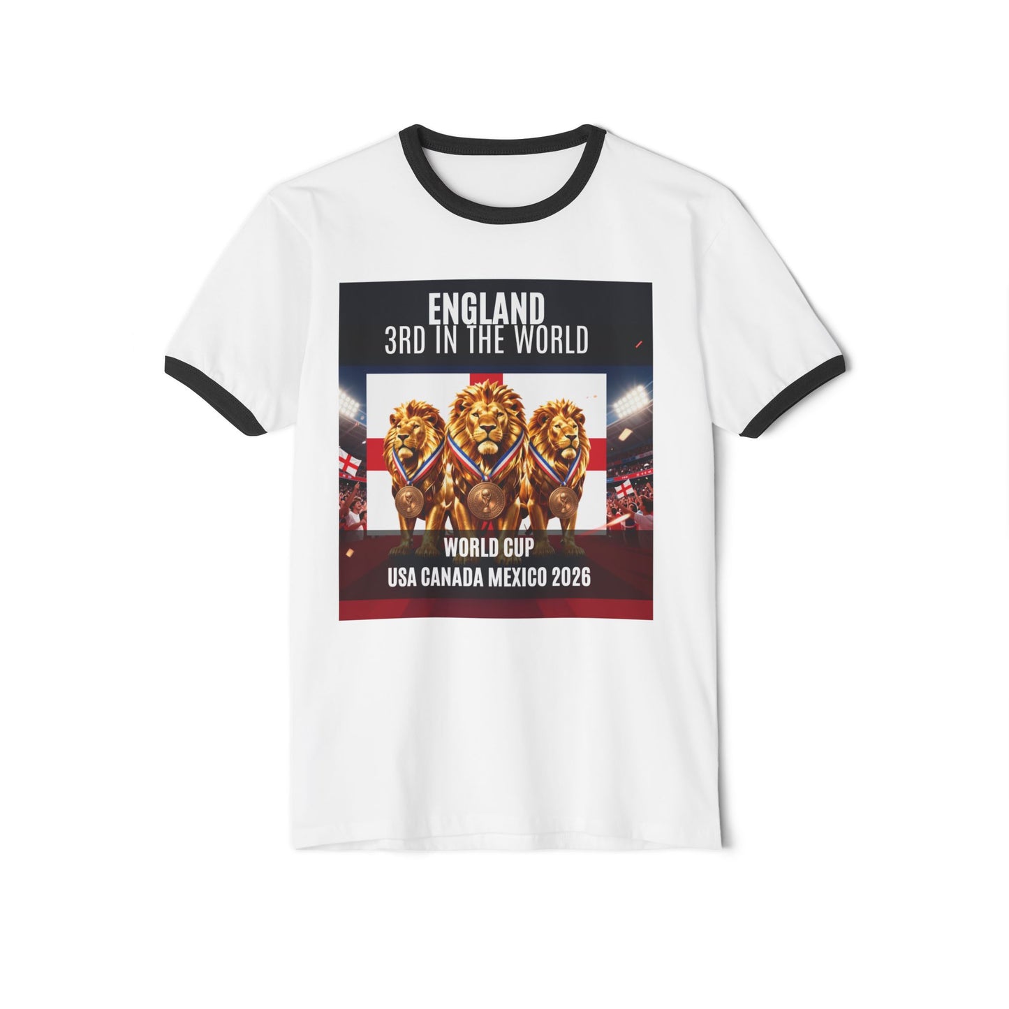 England 3rd in the World World Cup 2026 Ringer T-Shirt