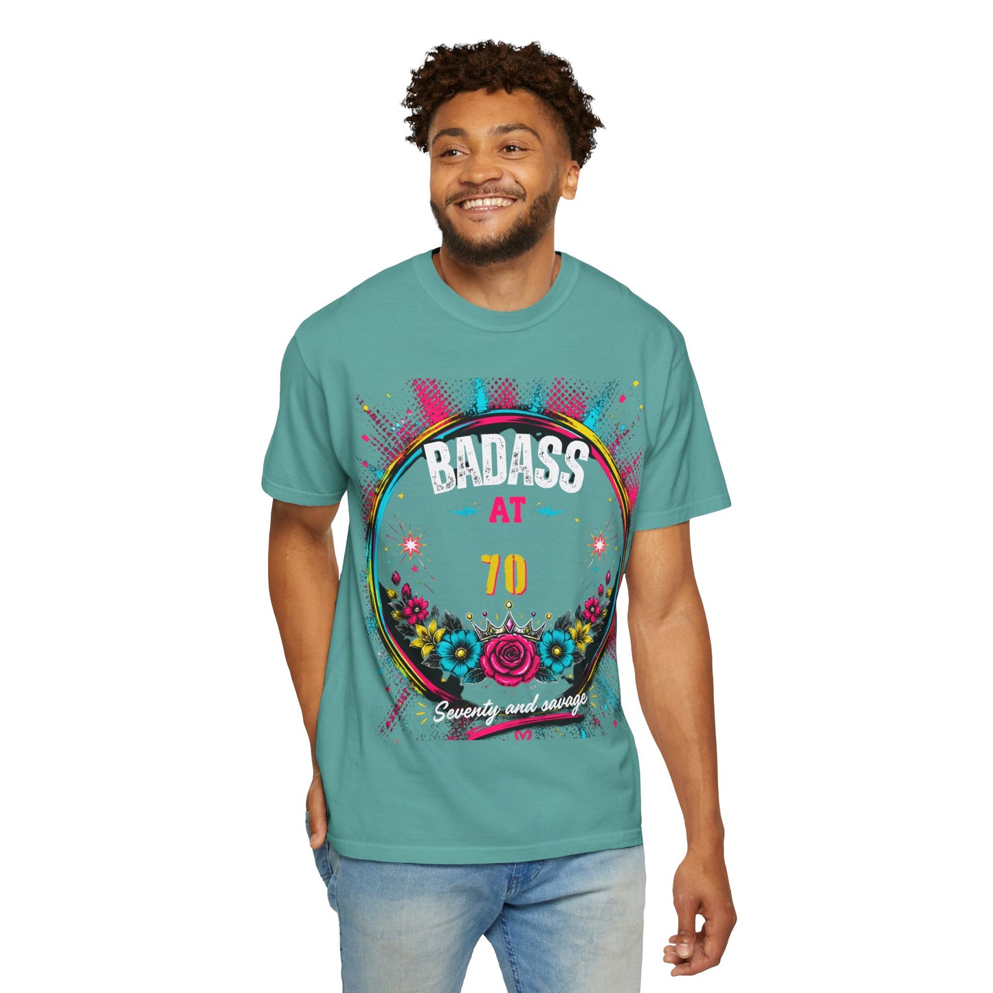 70th Birthday Floral Graphic T-Shirt
