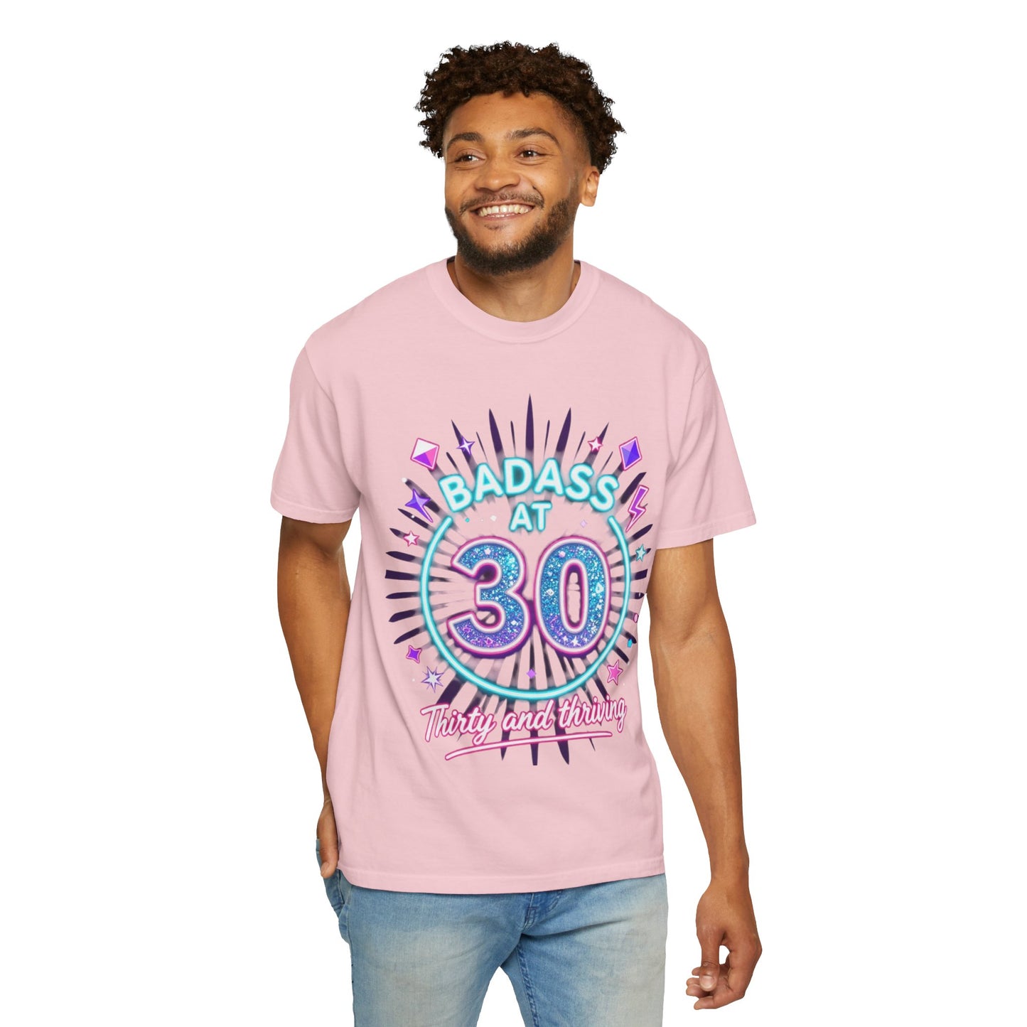 Badass at 30 T-Shirt — Thirty and Thriving Retro Birthday Tee