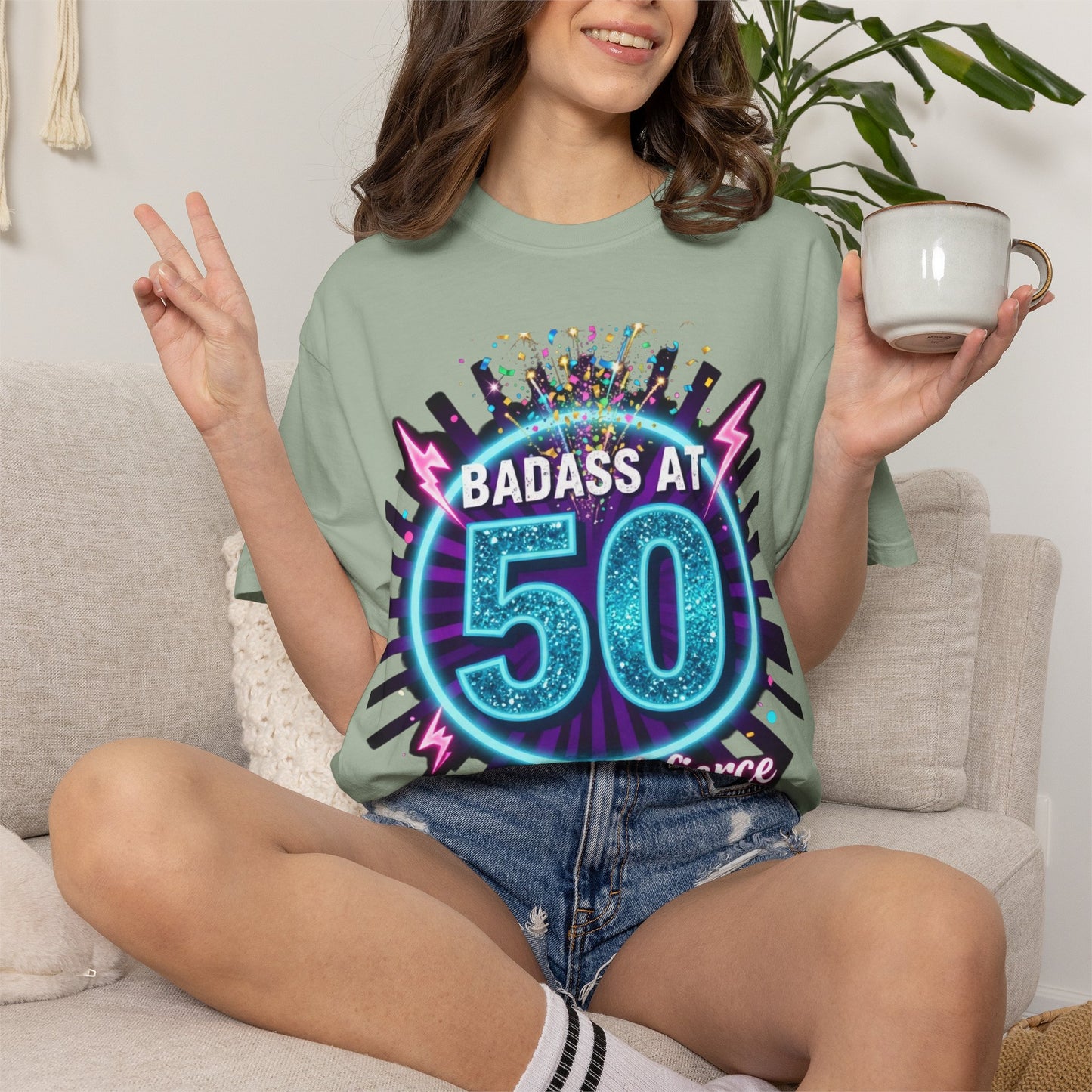 Badass at 50 T-Shirt — Fifty and Fierce Birthday Tee