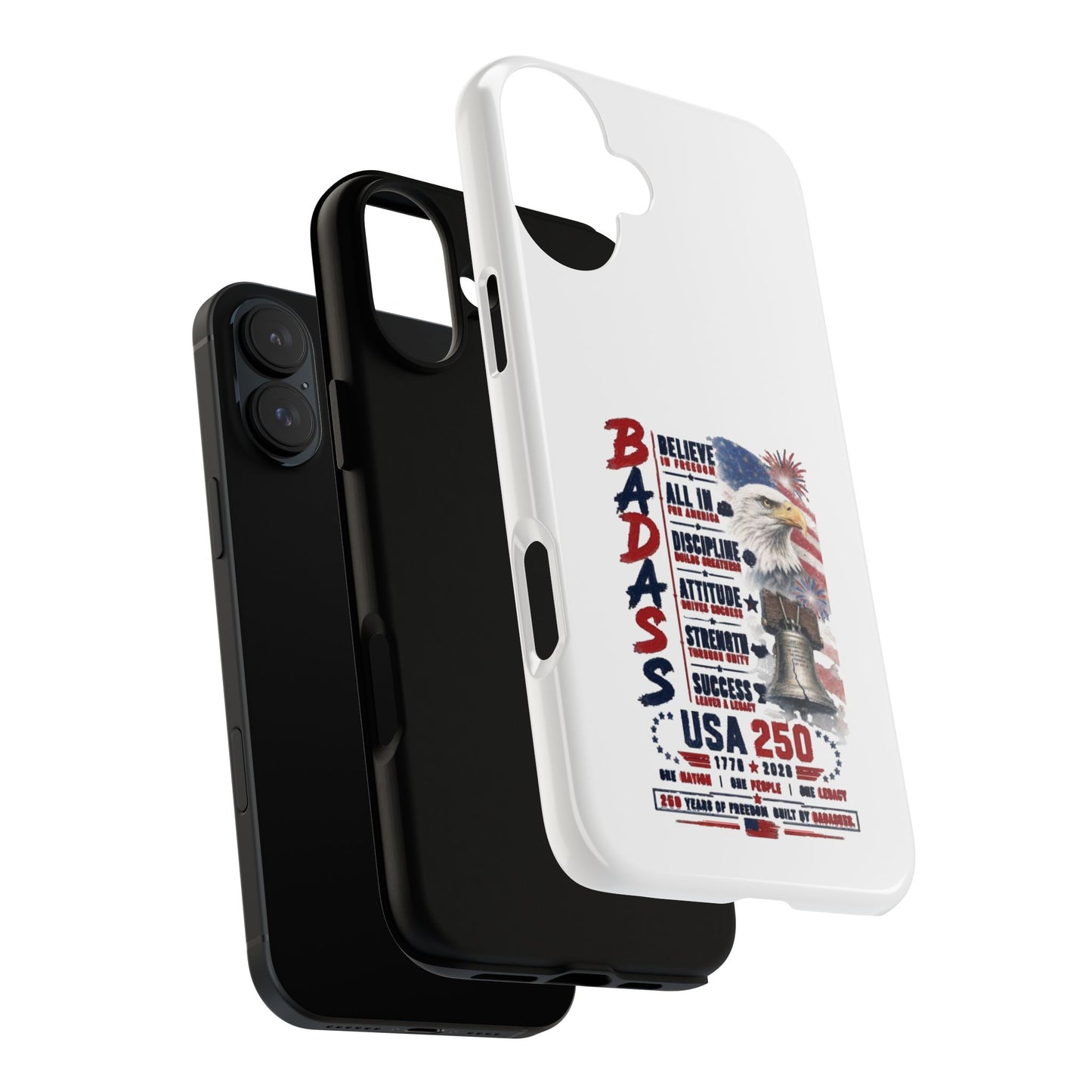 Patriotic Badass USA 250 years Phone Case