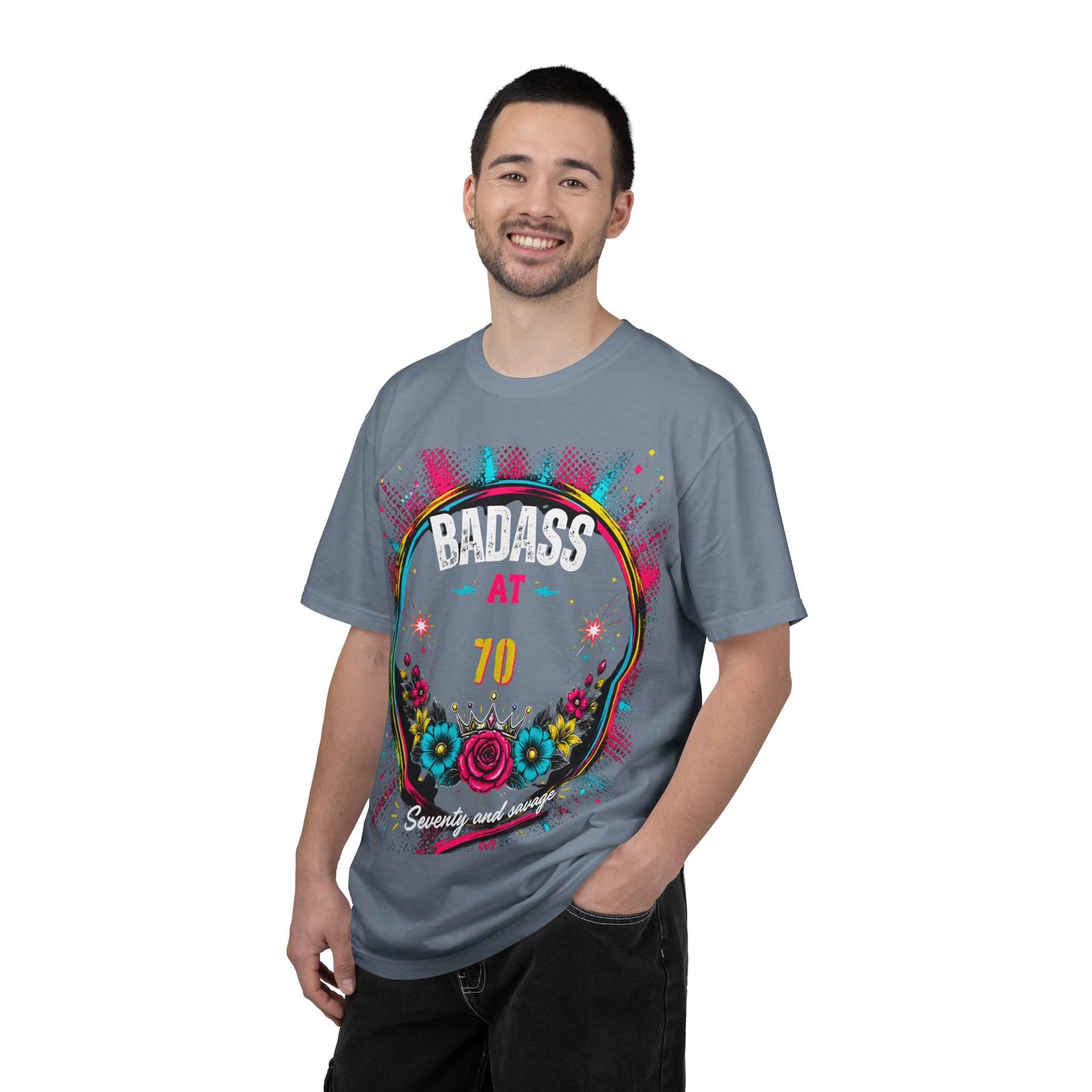 70th Birthday Floral Graphic T-Shirt