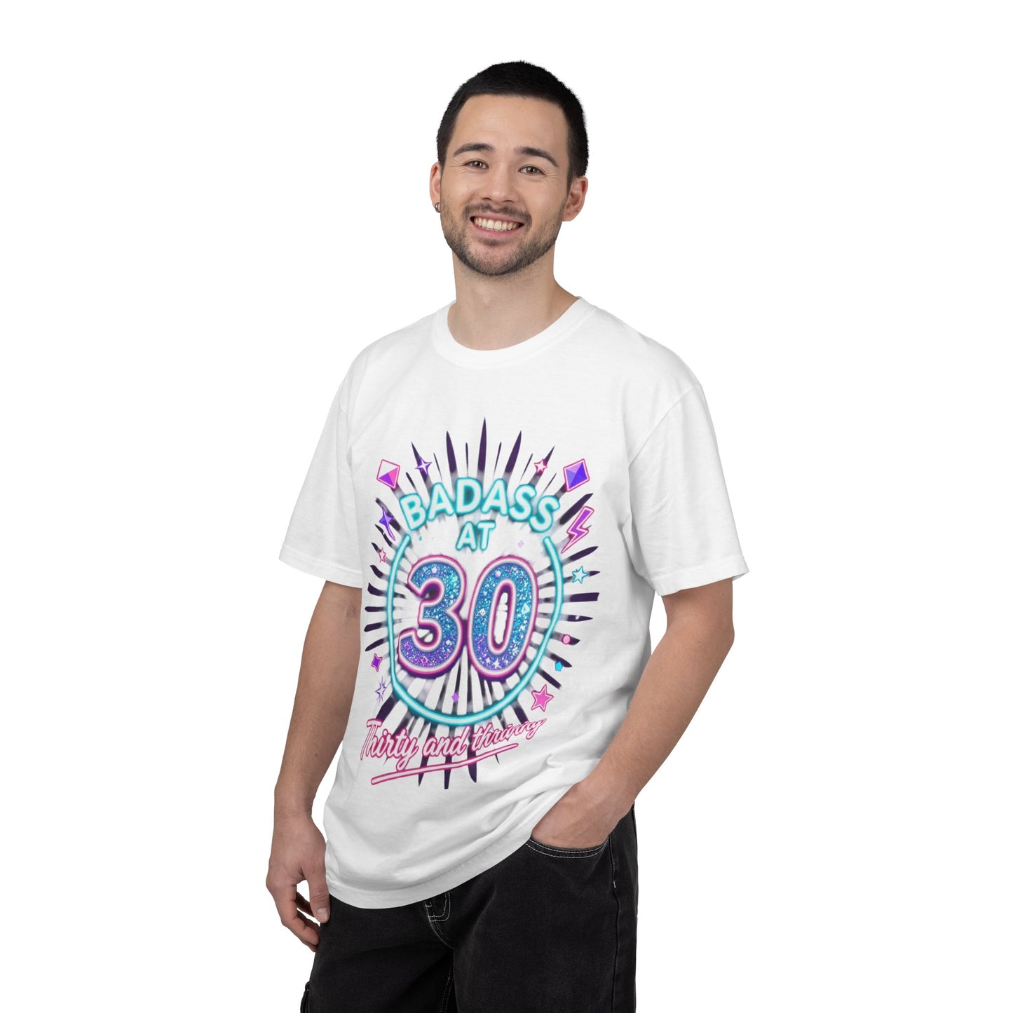 Badass at 30 T-Shirt — Thirty and Thriving Retro Birthday Tee