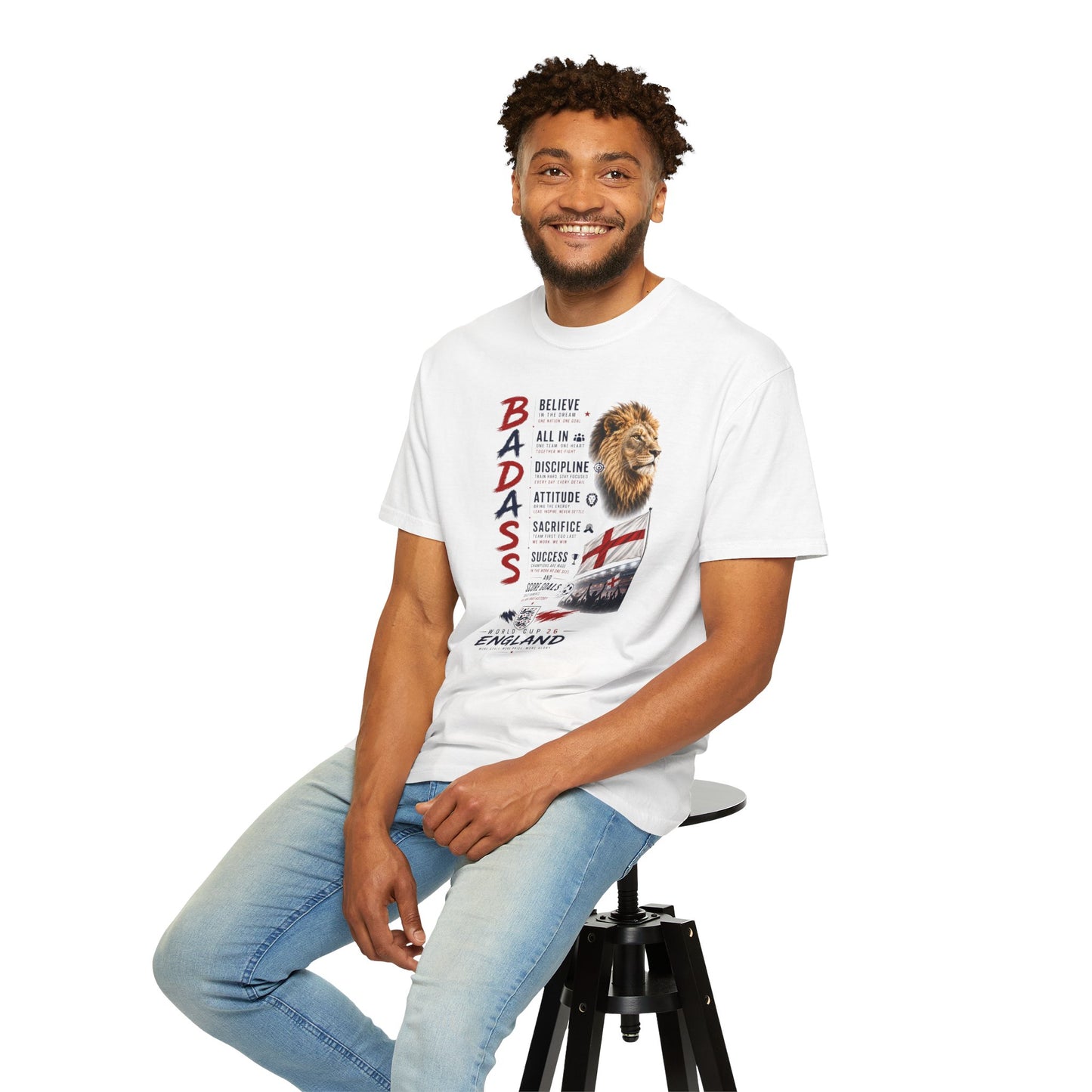 England Badass Motivational World Cup 2026 T-Shirt