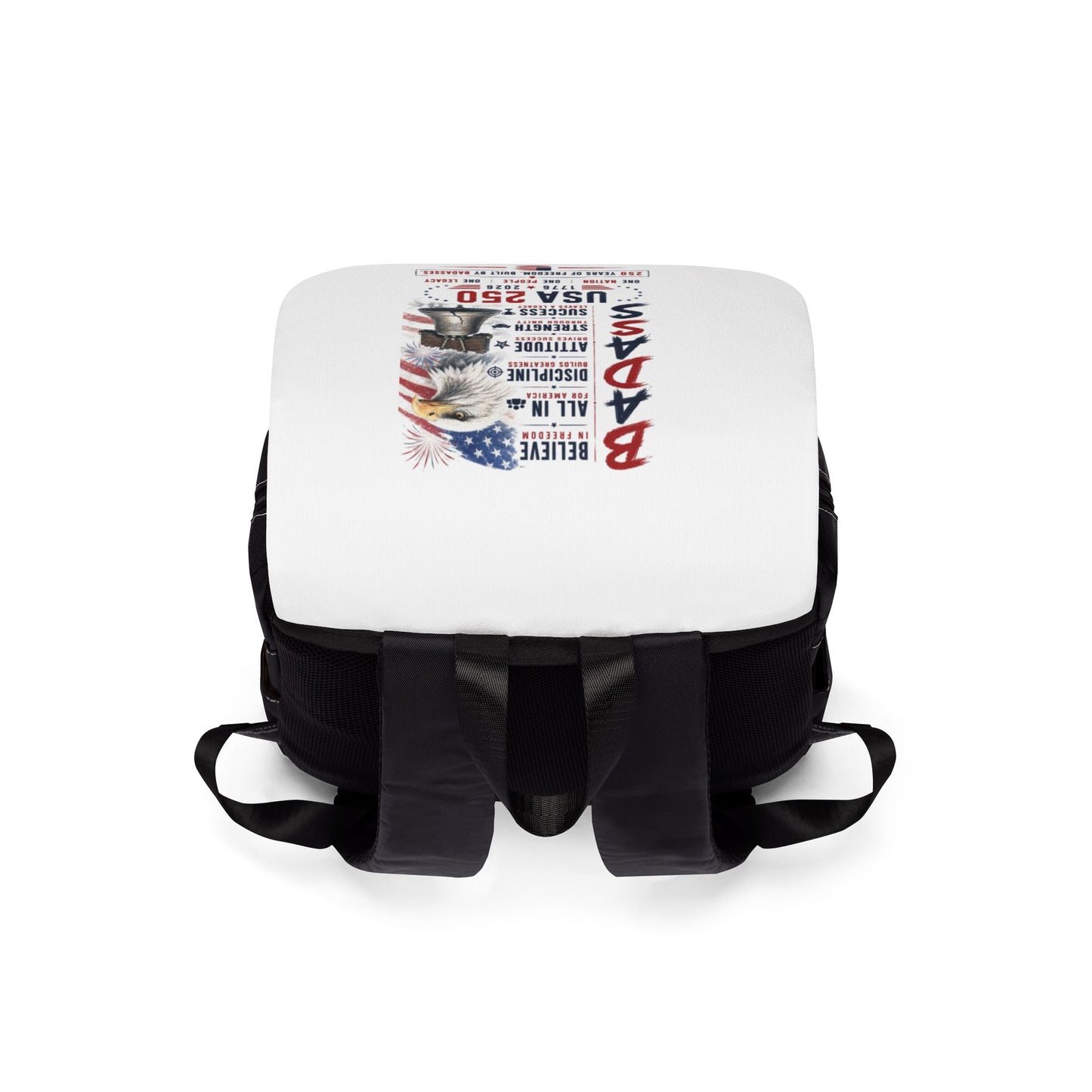 Backpack — B.A.D.A.S.S. USA 250 years  Motivational Flap Backpack