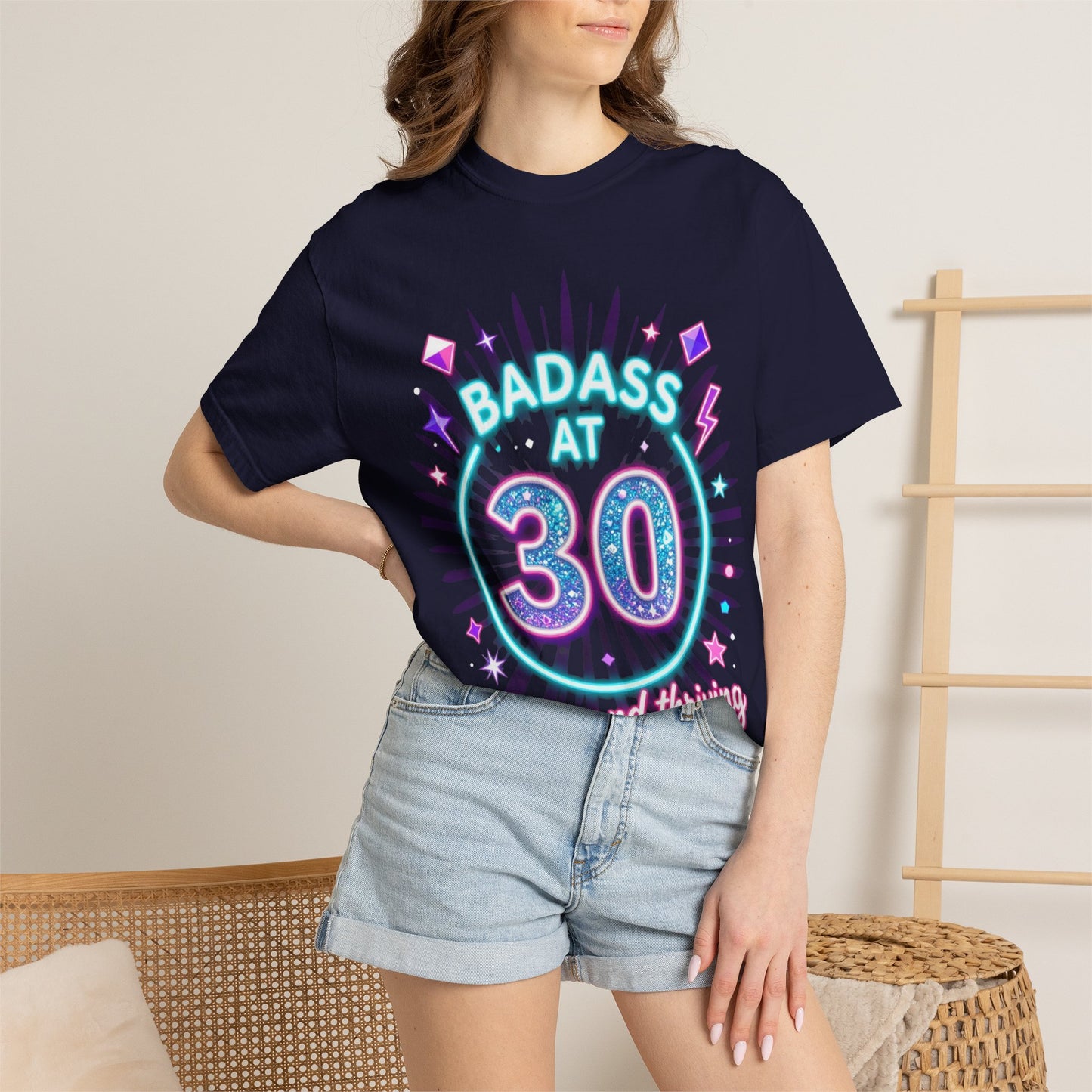 Badass at 30 T-Shirt — Thirty and Thriving Retro Birthday Tee