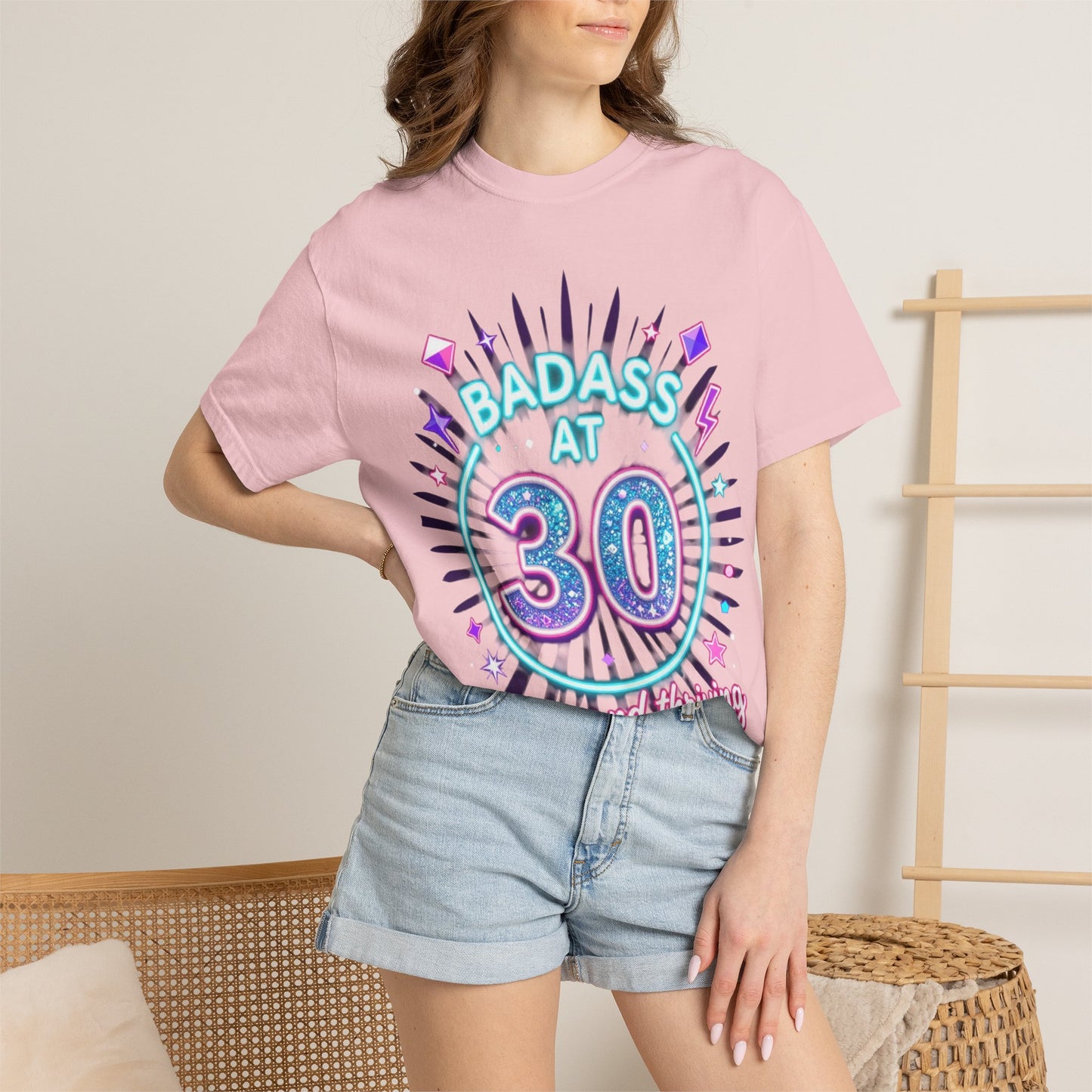 Badass at 30 T-Shirt — Thirty and Thriving Retro Birthday Tee