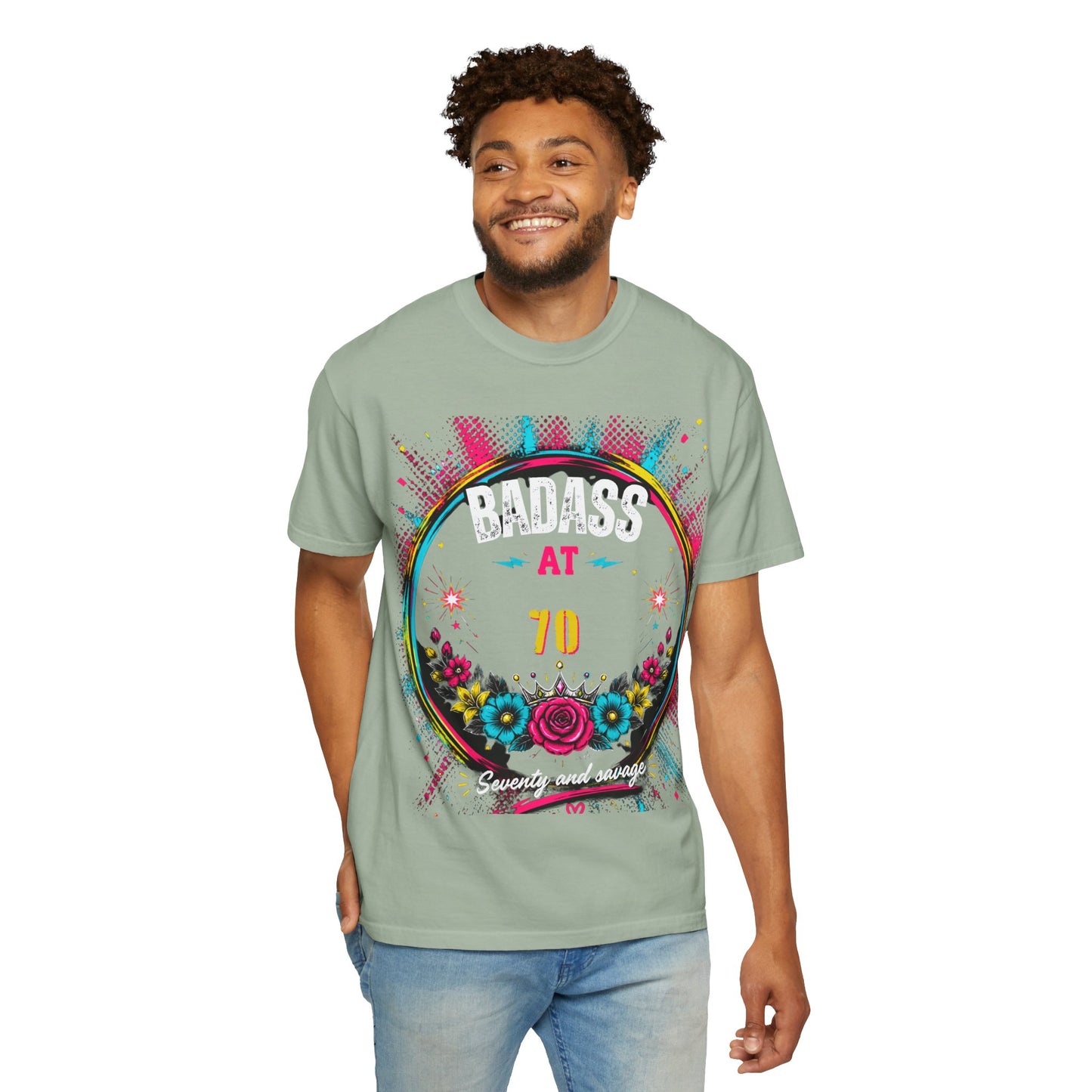 70th Birthday Floral Graphic T-Shirt