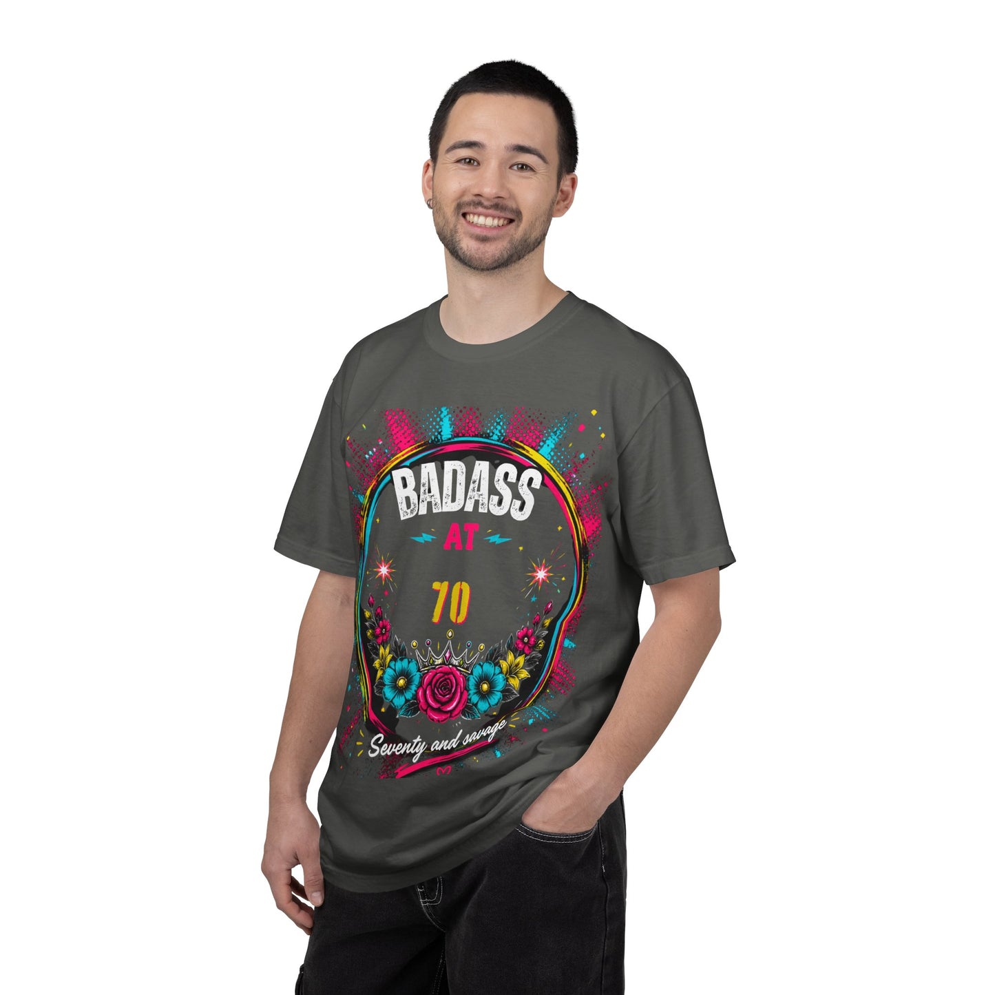 70th Birthday Floral Graphic T-Shirt