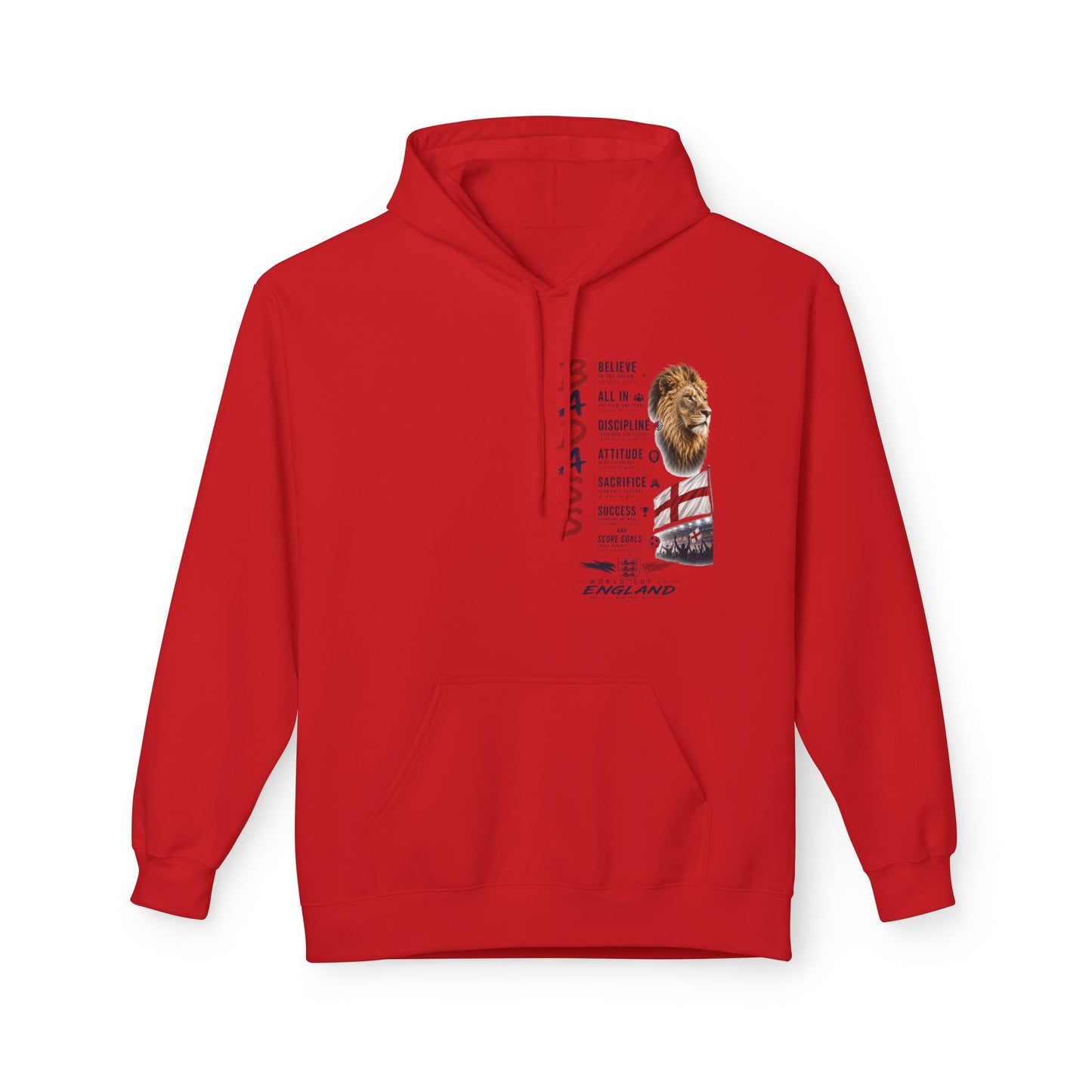 Hoodie — "Badass" England Football Supporter Graphic Hoodie