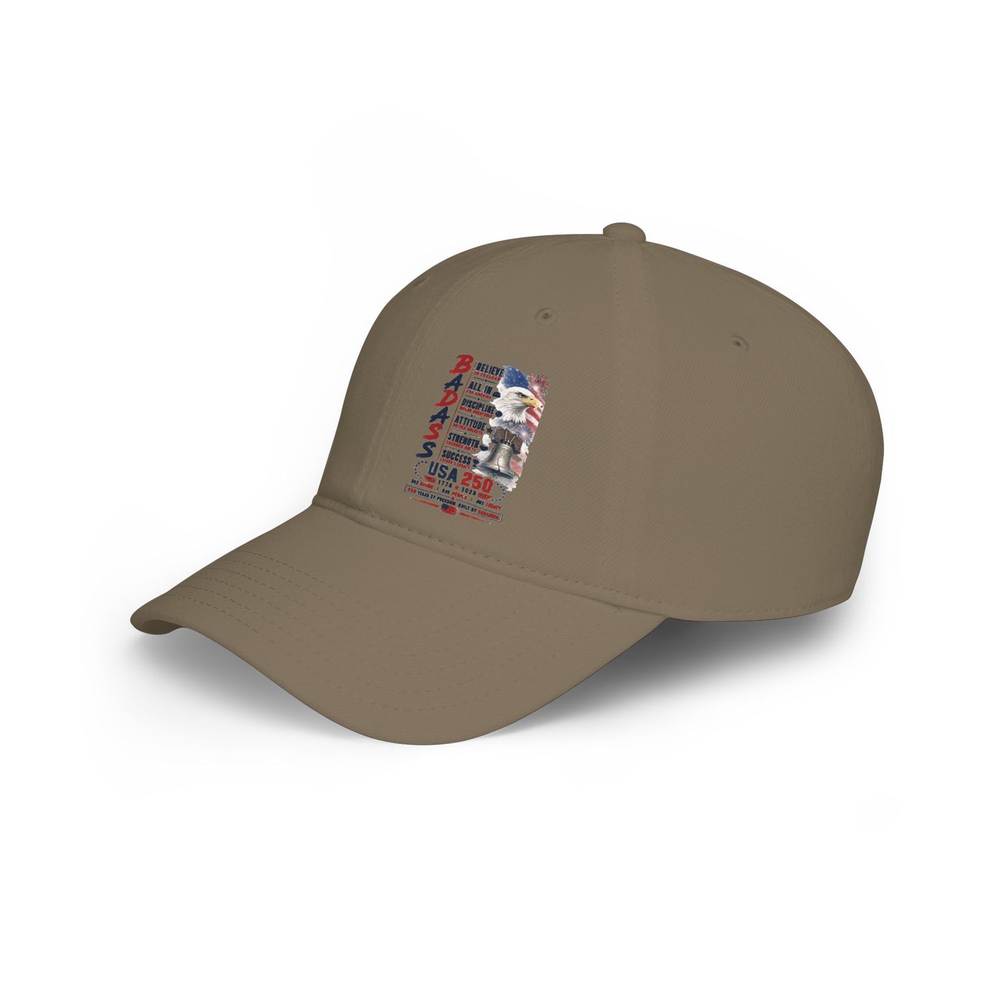 Veteran USA 250 Baseball Cap — 'Badass' Patriotic Memorial Hat