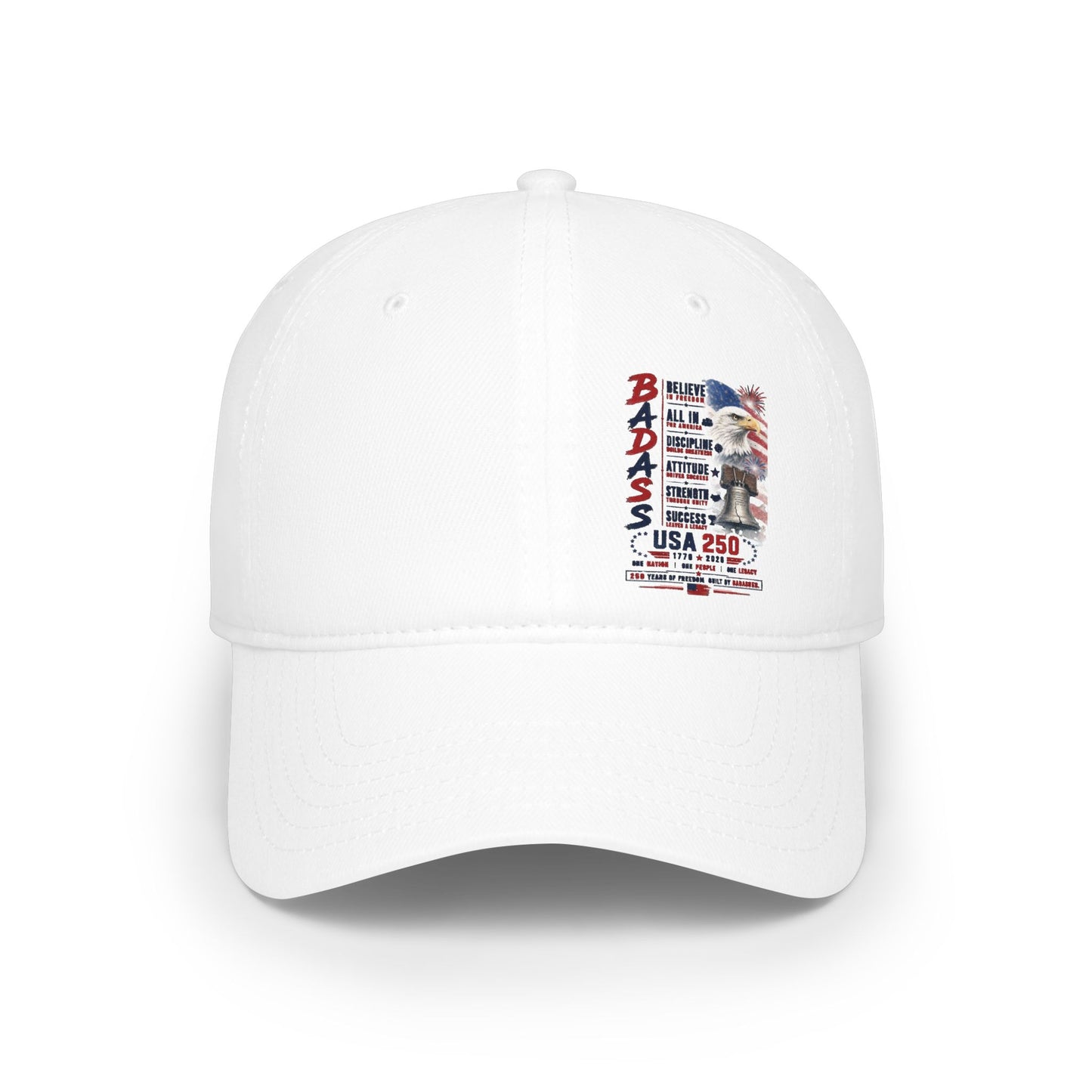 Veteran USA 250 Baseball Cap — 'Badass' Patriotic Memorial Hat