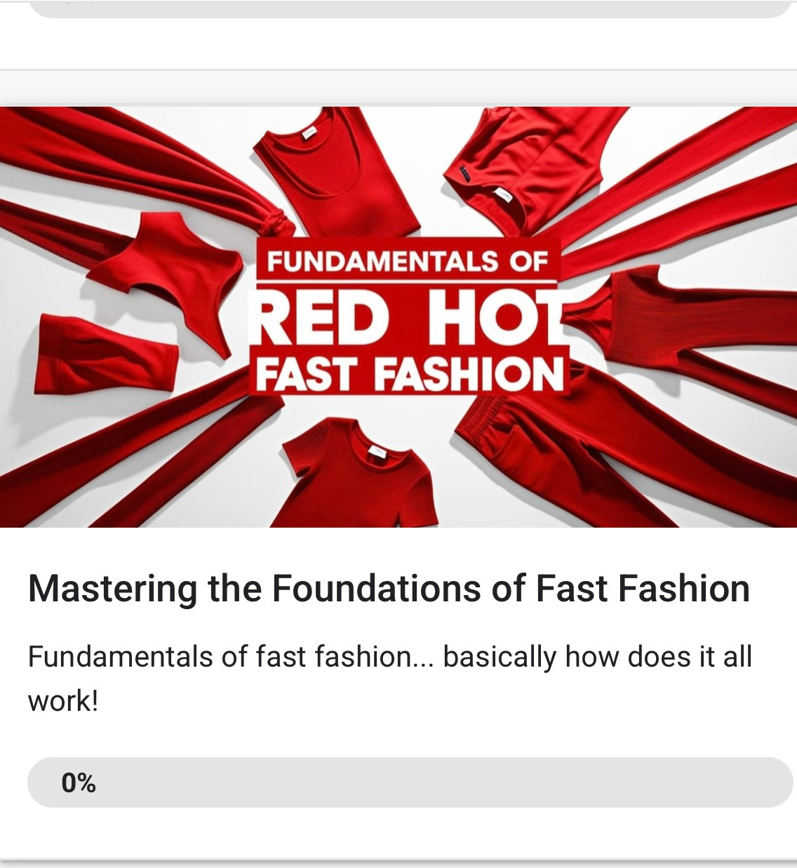 Red Hot Fashion Empire Academy digital course - over 40 modules