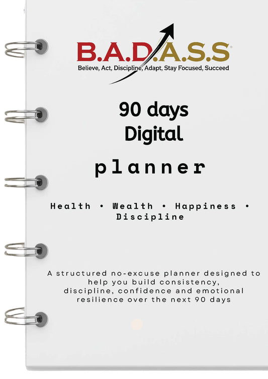 B.A.D. A.S.S 90 day Digital  Planner