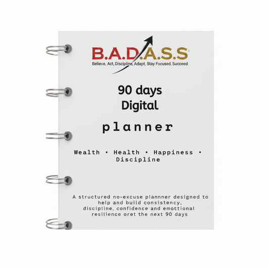 B.A.D. A.S.S 90 day Digital  Planner